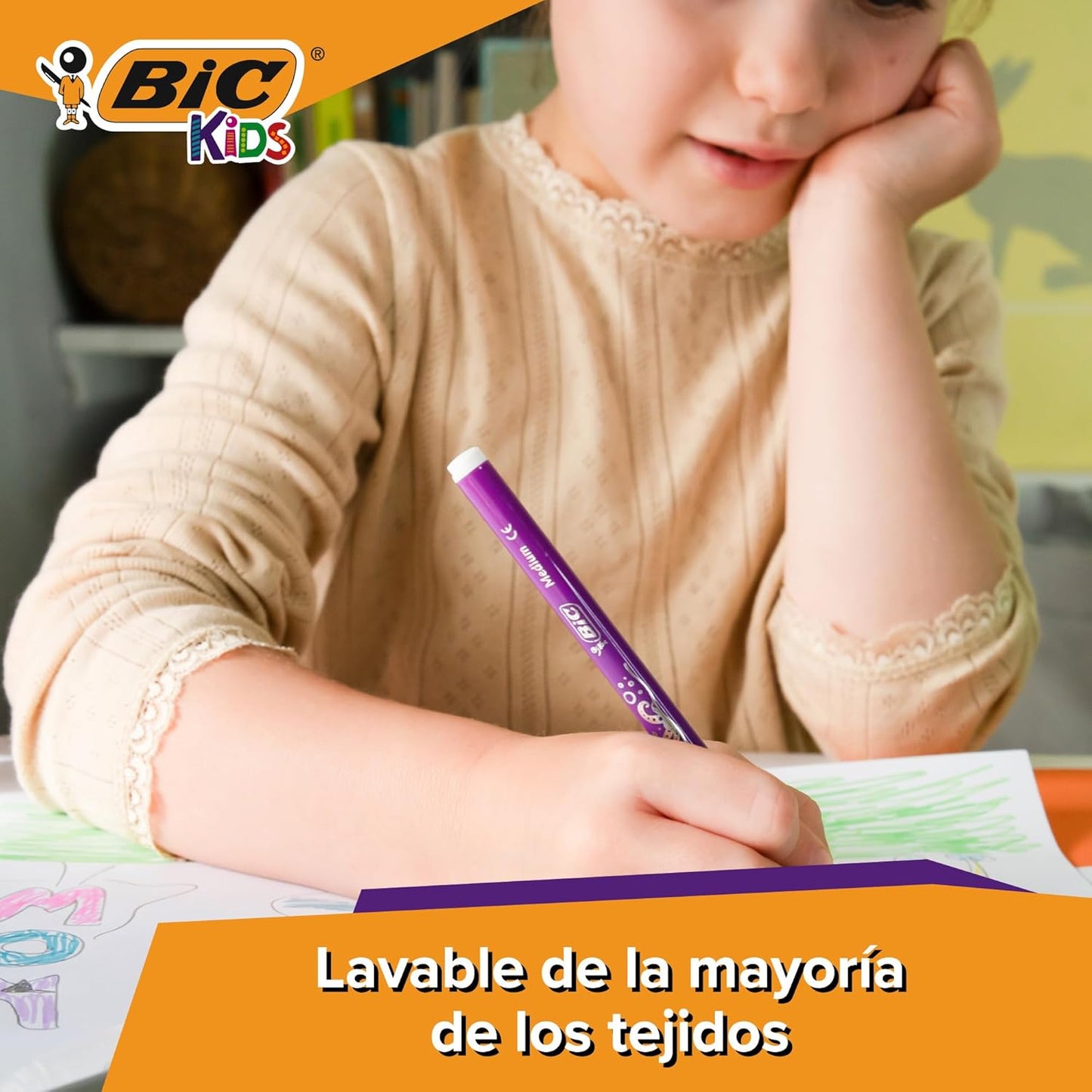 BIC Kids Kid Couleur rotuladores punta media 24 unidades