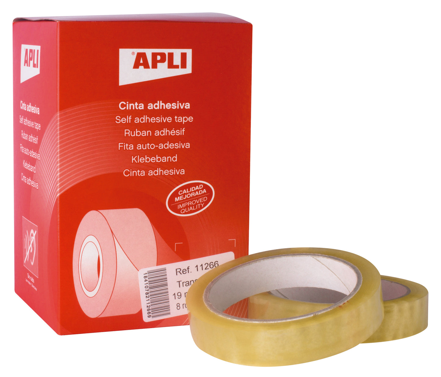 Cinta adhesiva APLI 19 mm x 66 m