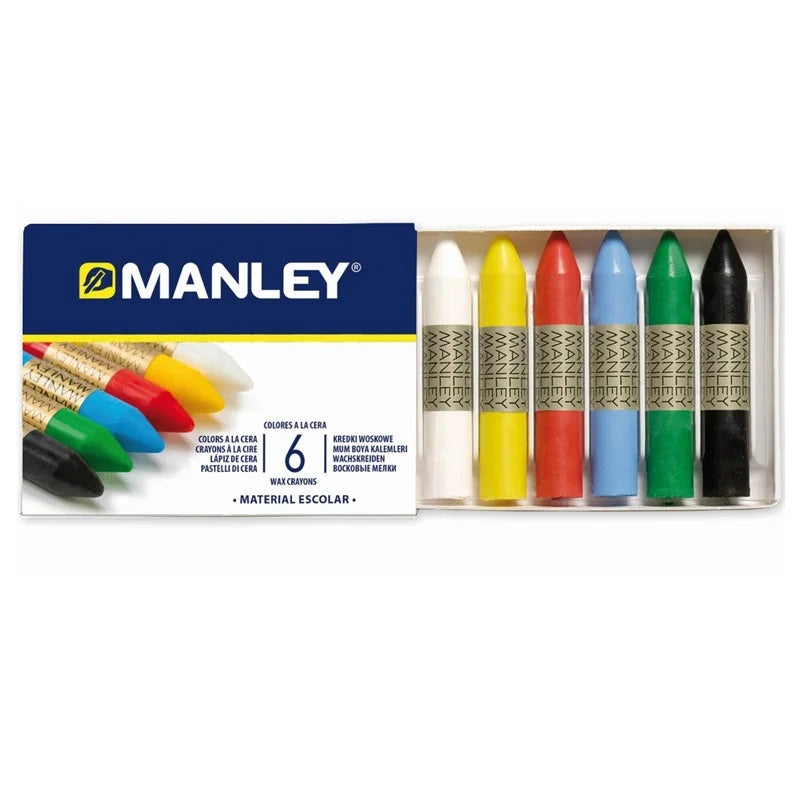 Ceras MANLEY en estuche de 6 colores