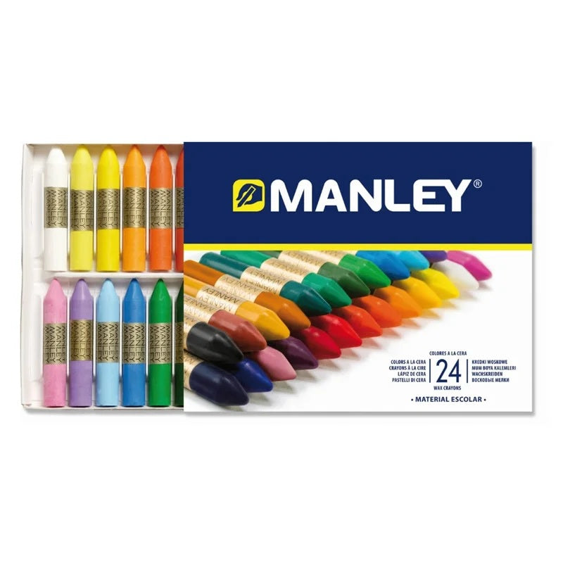 Ceras MANLEY en estuche de 24 colores
