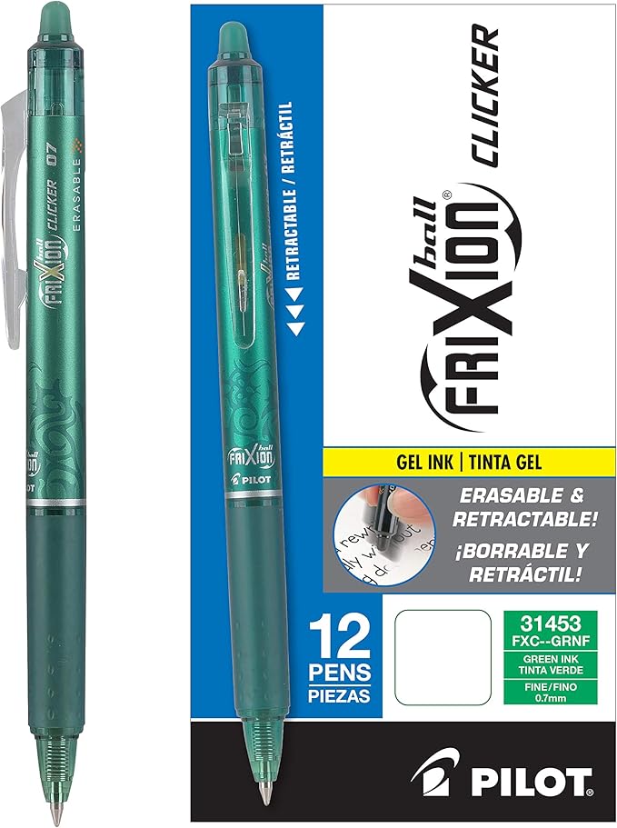 PILOT Frixion ball clicker, caja de 12 bolígrafos
