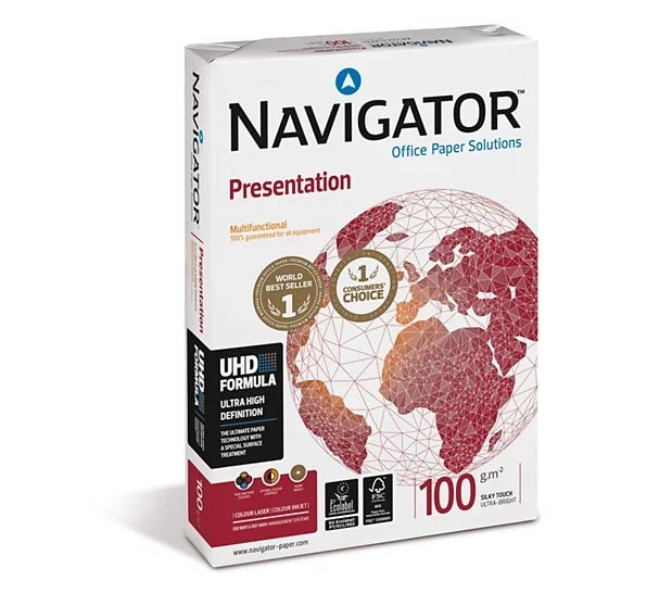 Navigator Presentation Papel Blanco A3 100 gr 500 hojas