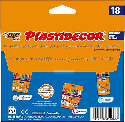 BIC Kids Plastidecor 18 unidades colores surtidos
