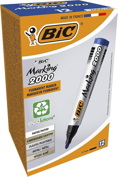 BIC Marking 2000 Rotuladores permanentes, caja de 12 unidades