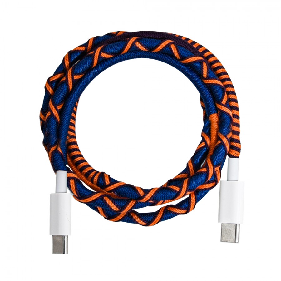 PLIN cable carga rápida usb C - usb C 1 m (colores mix) - línea sumba