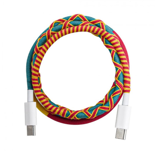 PLIN cable carga rápida usb C - usb C 1 m (colores mix) - línea sumba