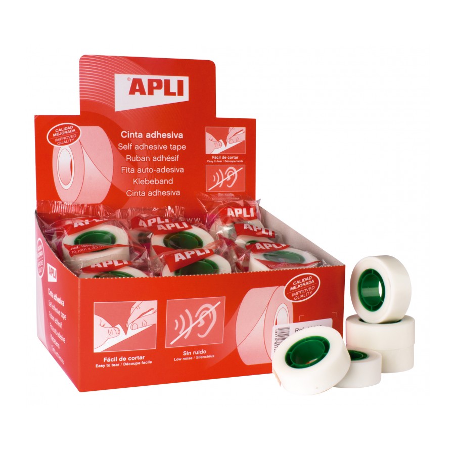Cinta invisible APLI 19 mm x 33 m