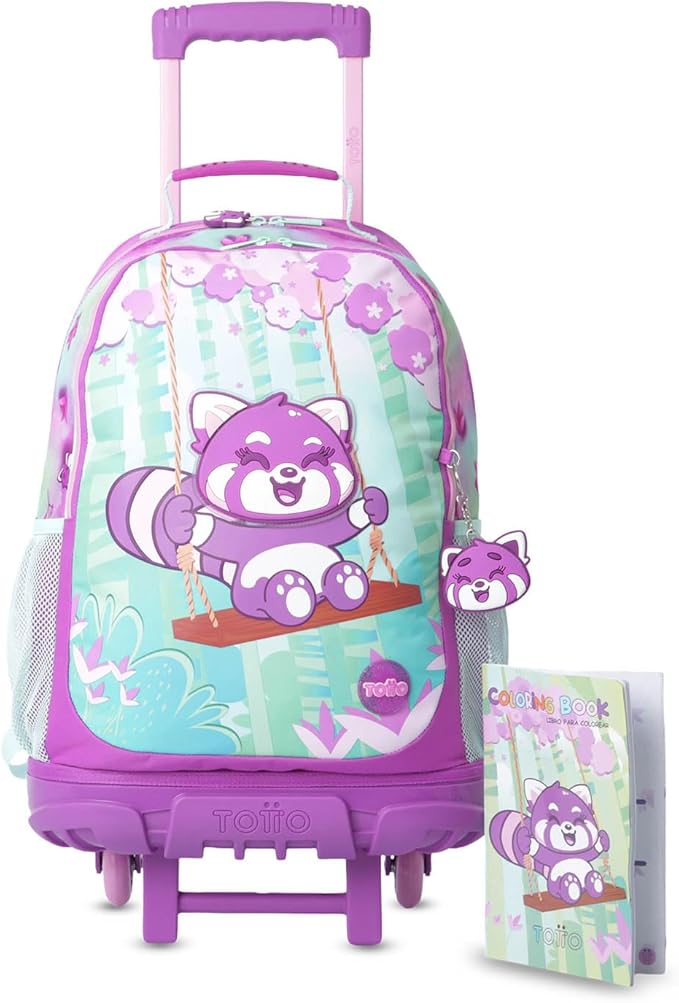 Mochila más libro para colorear TOTTO BAMBU