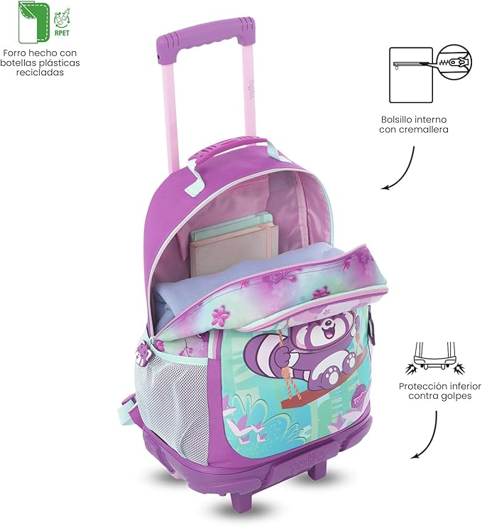 Mochila más libro para colorear TOTTO BAMBU