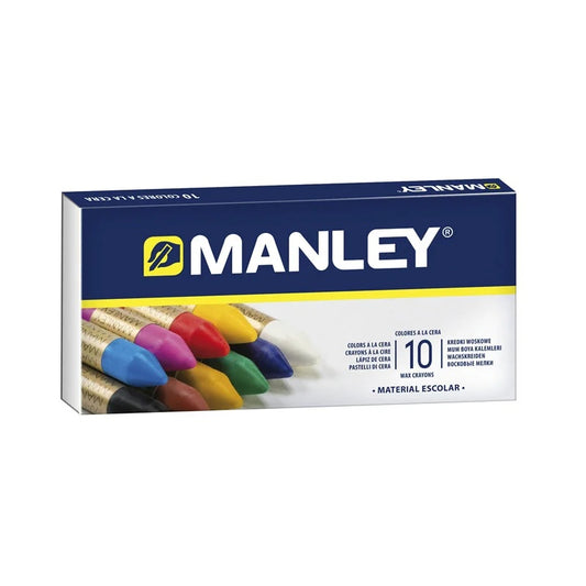 Ceras MANLEY en estuche de 10 colores
