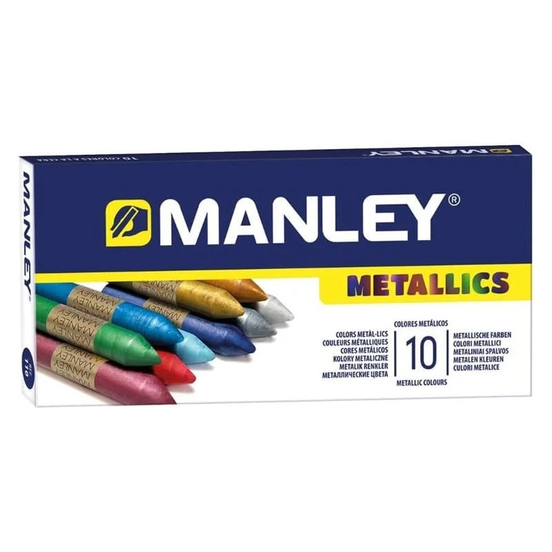Ceras MANLEY en estuche de 10 colores
