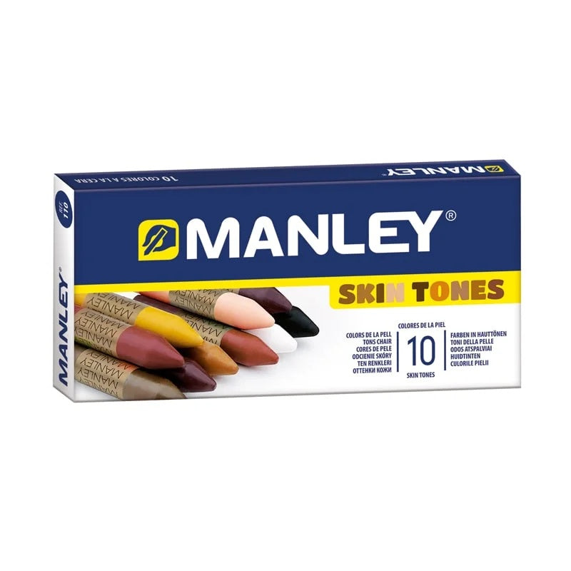 Ceras MANLEY en estuche de 10 colores
