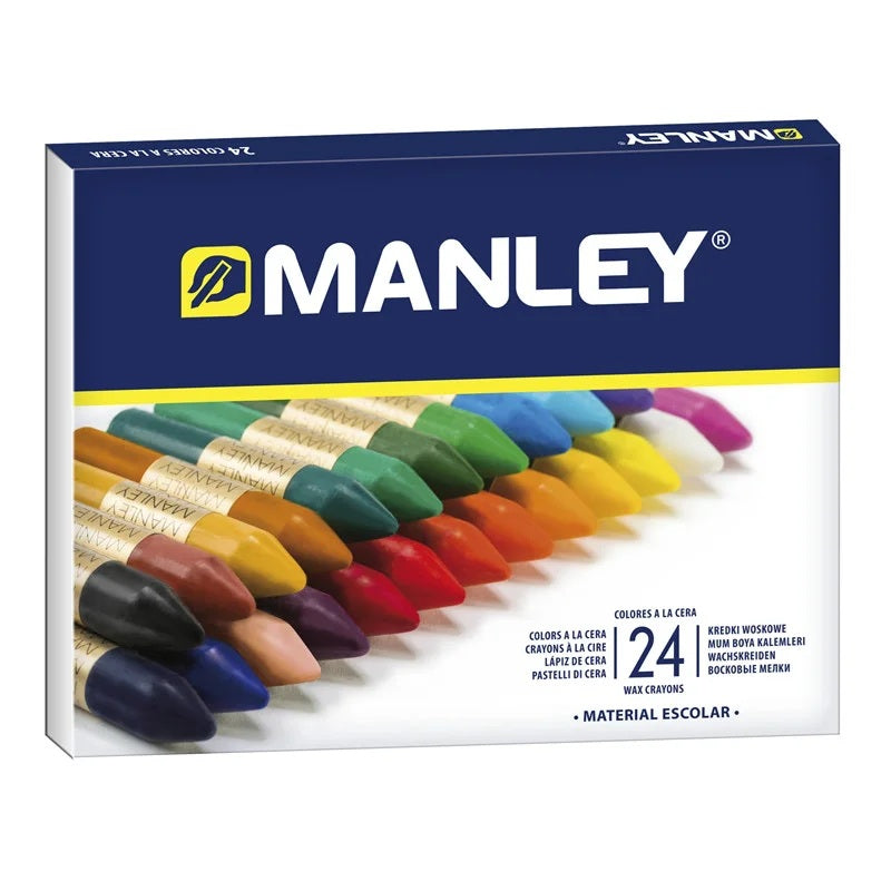 Ceras MANLEY en estuche de 24 colores