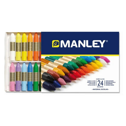 Ceras MANLEY en estuche de 24 colores