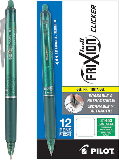 PILOT Frixion ball clicker, caja de 12 bolígrafos