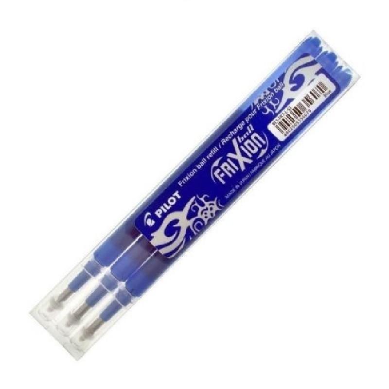 PILOT Caja de 3 Recambios para Bolígrafos FriXion Ball y FriXion Ball Cliker, punta Media
