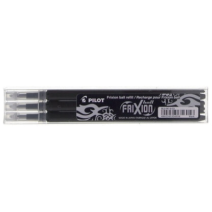 PILOT Caja de 3 Recambios para Bolígrafos FriXion Ball y FriXion Ball Cliker, punta Media