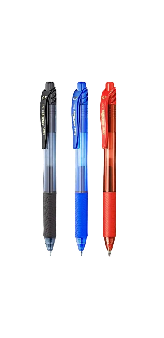 PENTEL bolígrafo ENERGEL retráctil azul caja de 12 unidaes