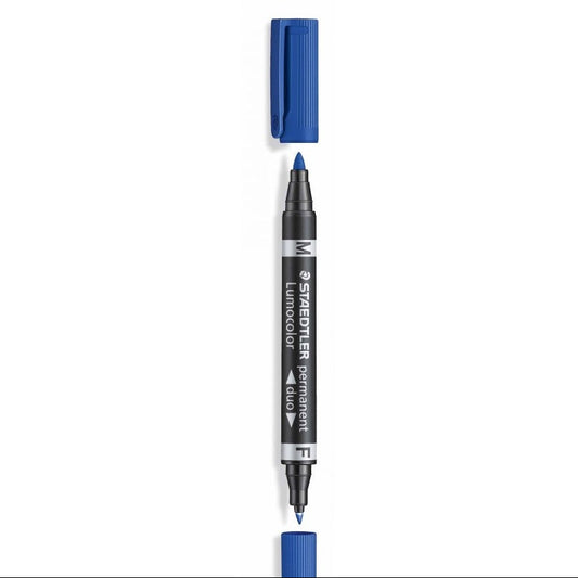 STAEDTLER - Rotulador Marcador Lumocolor® Permanent Duo 348 Caja de 10 unidades