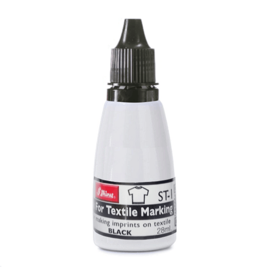 Bote de tinta textil Shiny 28ml color negro