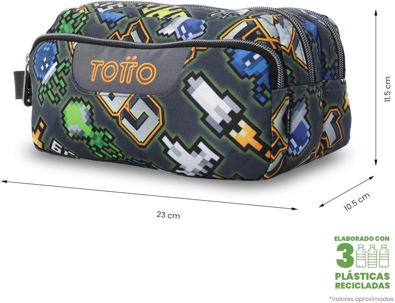 Estuche TOTTO 3 compartimentos ADVENTUR