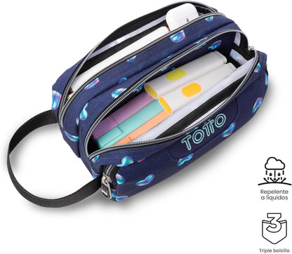 Estuche TOTTO 3 compartimentos NACARY
