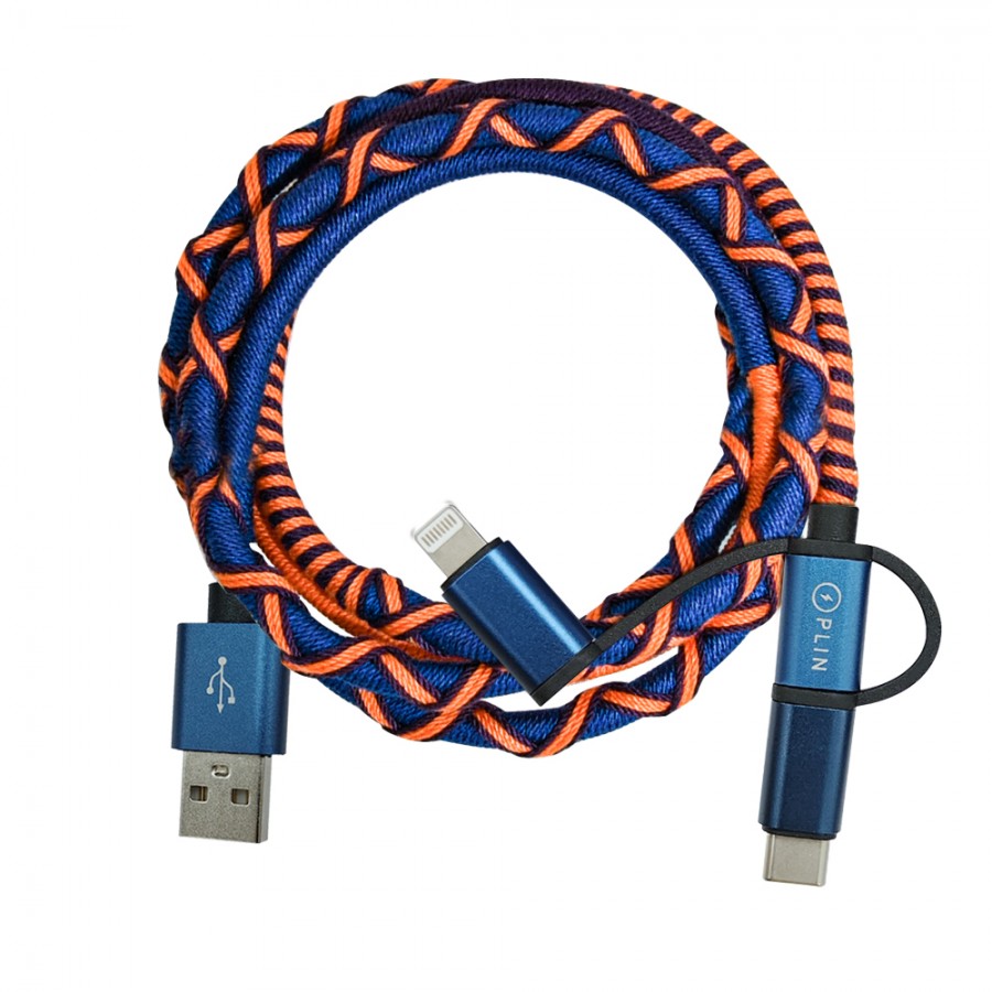 PLIN cable 3 en 1 (colores mix) - línea sumba