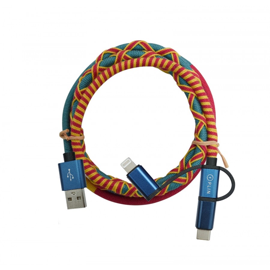PLIN cable 3 en 1 (colores mix) - línea sumba