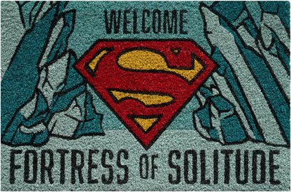 Felpudo Superman - Alfombra casa de fibra de coco antideslizante e impermeable (40 x 60 cm)