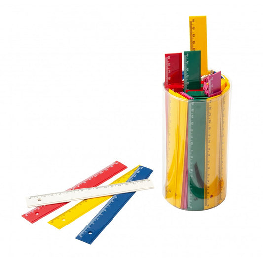 Regla de plástico de 16 cm opaca FAIBO